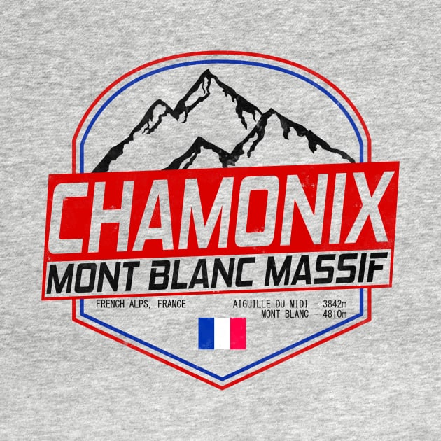 Retro Ski Chamonix Mont Blanc France Skiing and Mountain Biking Paradise by ChrisWilson